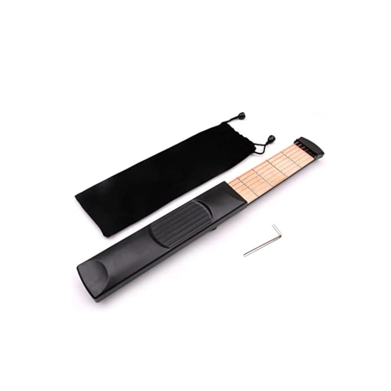 SOLARAE أداة ممارسة الجيتار المحمولة لليد اليسرى 6 أوتار، جهاز تدريب الأوتار، ملحق الجيتار، مجموعة ملحقات الجيتار، لتدريب المبتدئين في العزف على الجيتار - Image 1