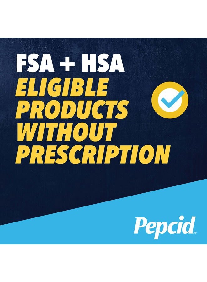 Pepcid مخفض حمض كامل + مضغوط مضاد للحموضة، 10 ملغ فاموتيدين، 800 ملغ كربونات الكالسيوم و 165 ملغ هيدروكسيد المغنيسيوم لكل قرص دواء للحموضة، مضغ مضاد للحموضة، بنكهة التوت، 70 حبة - Image 3