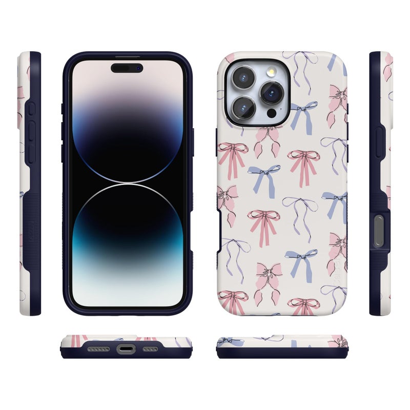 Casely iPhone 16 Pro Max Case | Coquette Girlie | Pastel Bows | Bold Protective Design | Compatible with MagSafe - Image 5