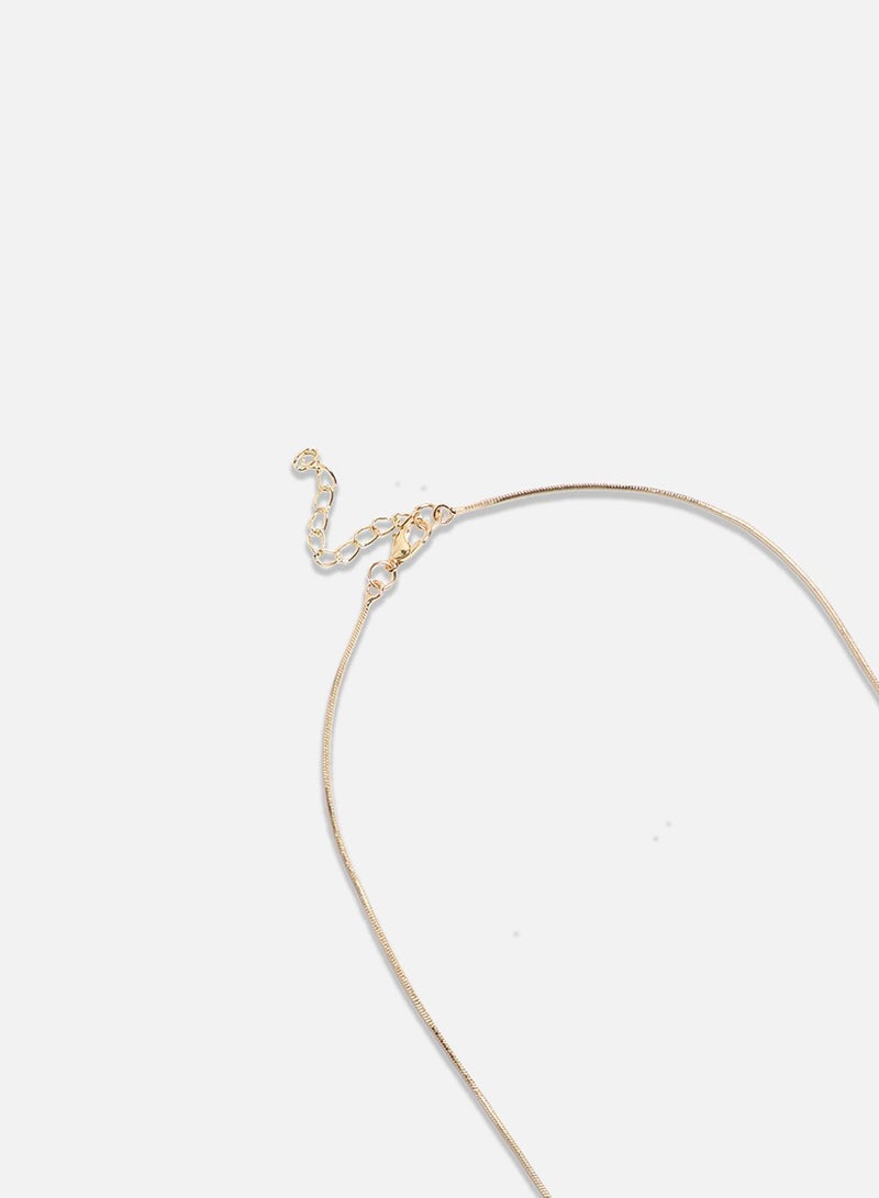 SOHI Enamel Heart' Artificial Pendant Necklace Jewellery  - Image 4