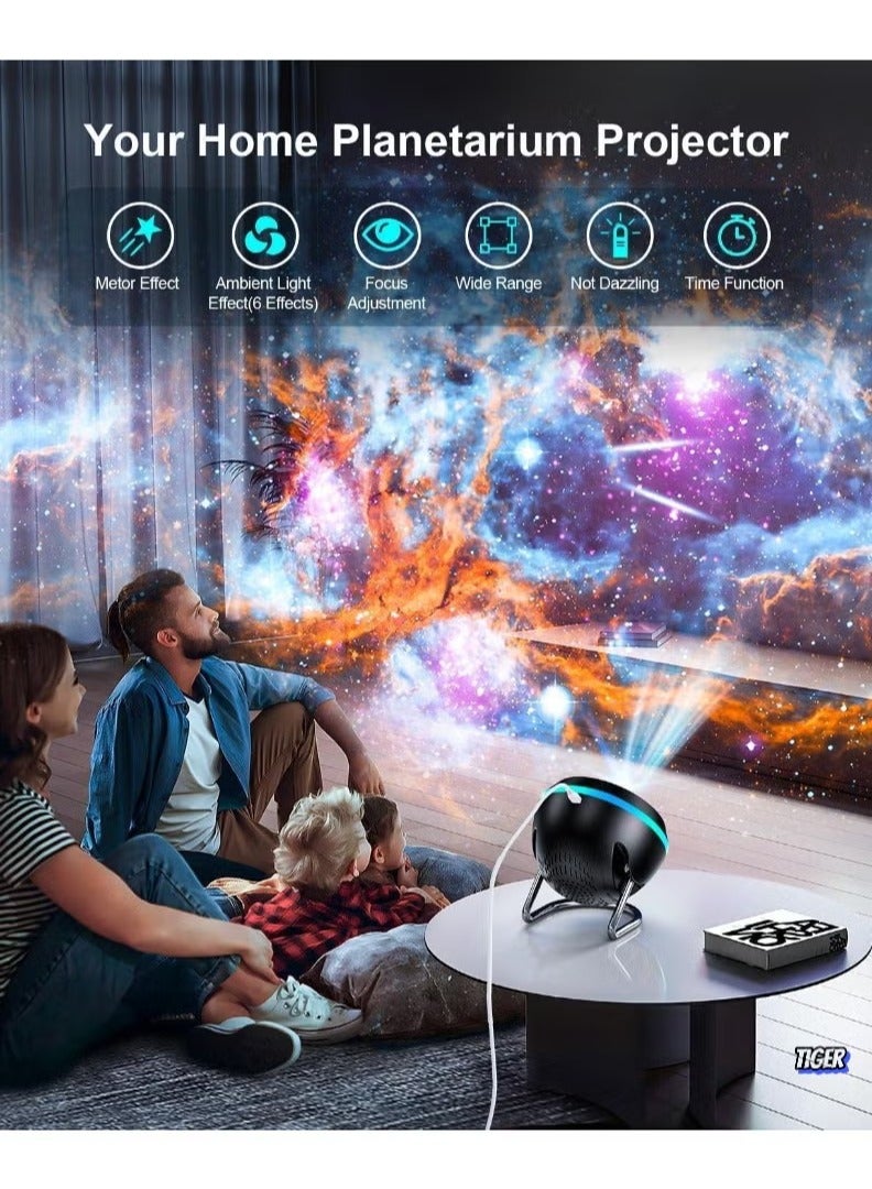 TIGER Galaxy Projector for Bedroom – 12 in 1 Star Projector, HD Nebula Night Light, Planetarium Projector with Timer, LED Space Galaxy Lamp for Adults, Kids & Children – Perfect for Relaxation & Sleep  - Image 4