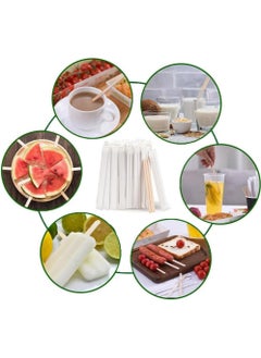 Oasisgalore 50-Pack 14cm Wooden Coffee Stirrers, Individually Wrapped, Disposable, Eco-Friendly for Tea, Milk, Hot Drinks  - Image 5