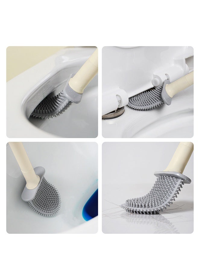 هومستر فرشاة المرحاض,فرشاة المرحاض,حامل فرشاة المرحاض,فرشاة المرحاض والحامل مجموعة,فرشاة تنظيف المرحاض,فرشاة المرحاض السيليكون,فرشاة المرحاض مناسبة لمختلف سيناريوهات الاستخدام - Image 4