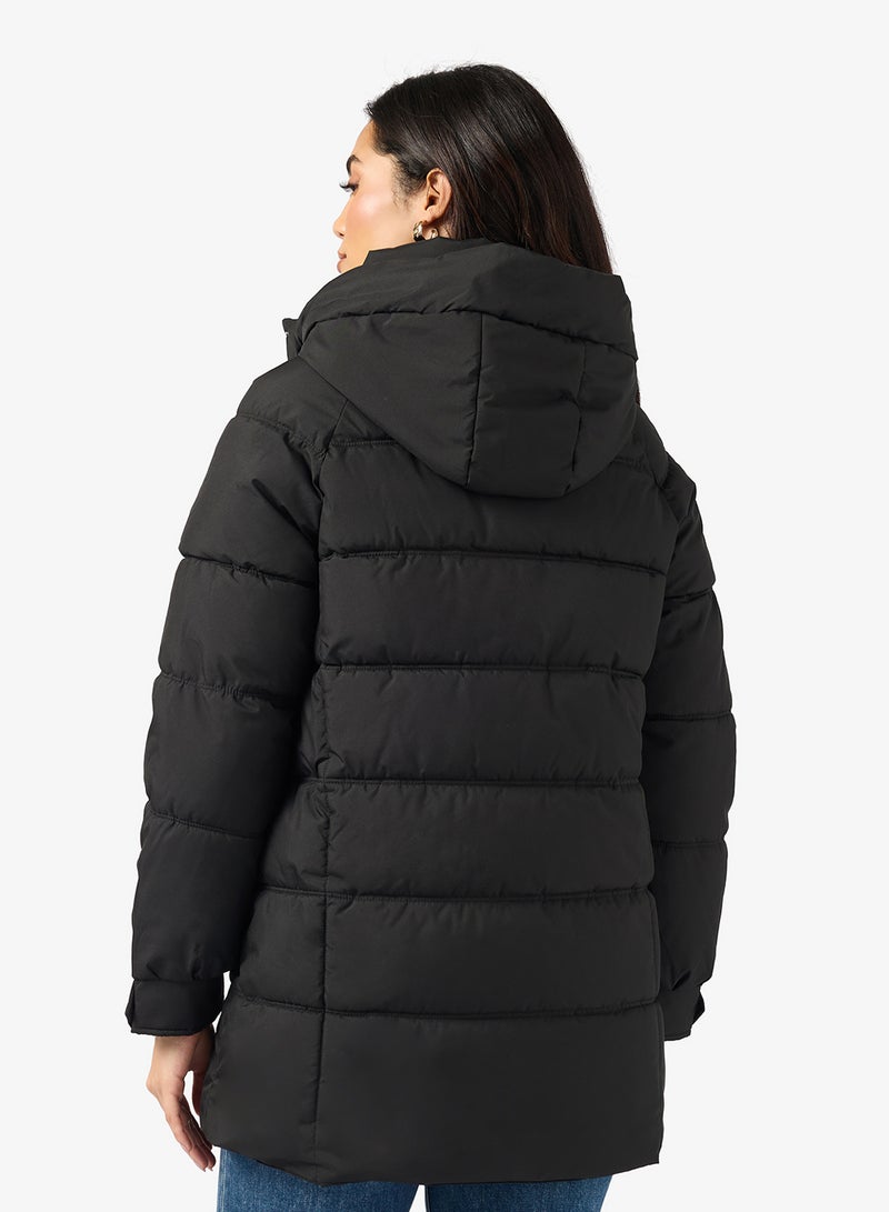 ايلا جاكيت مبطن بسحاب أمامي كاجوال - Image 2