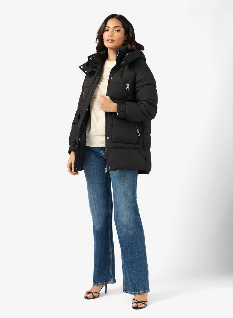 ايلا جاكيت مبطن بسحاب أمامي كاجوال - Image 4