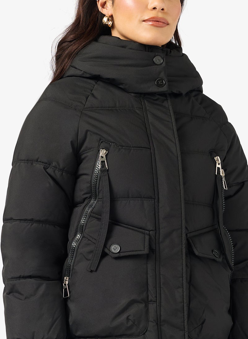 ايلا جاكيت مبطن بسحاب أمامي كاجوال - Image 3