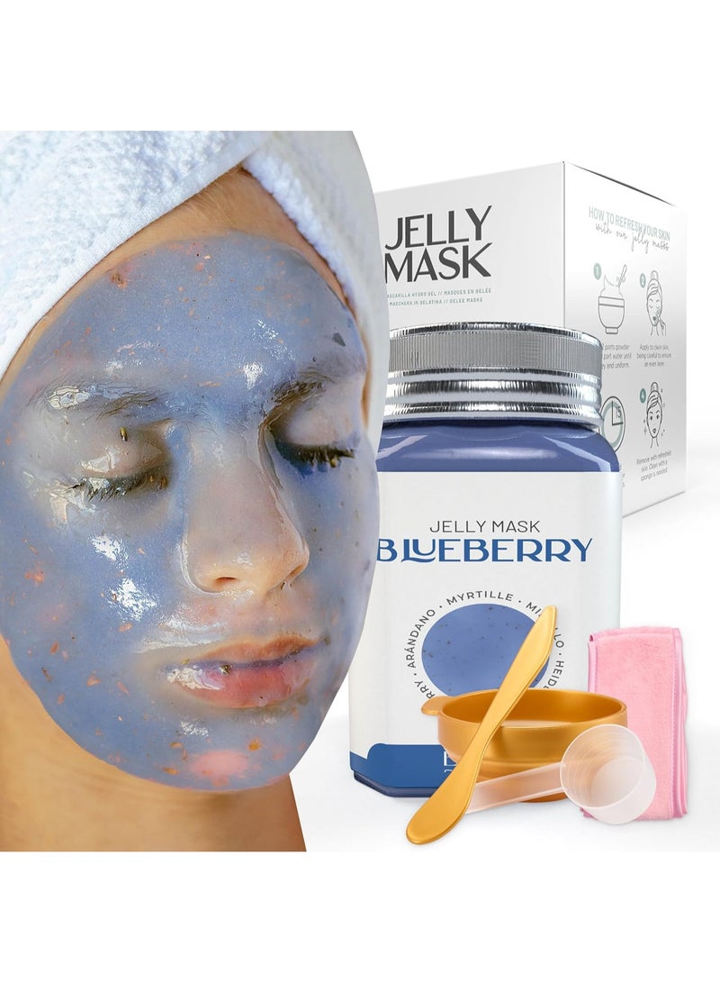 BRÜUN Jelly Mask Jar Blueberry Burst Peel-Off Face Care Rubber Mask 650g - Image 1