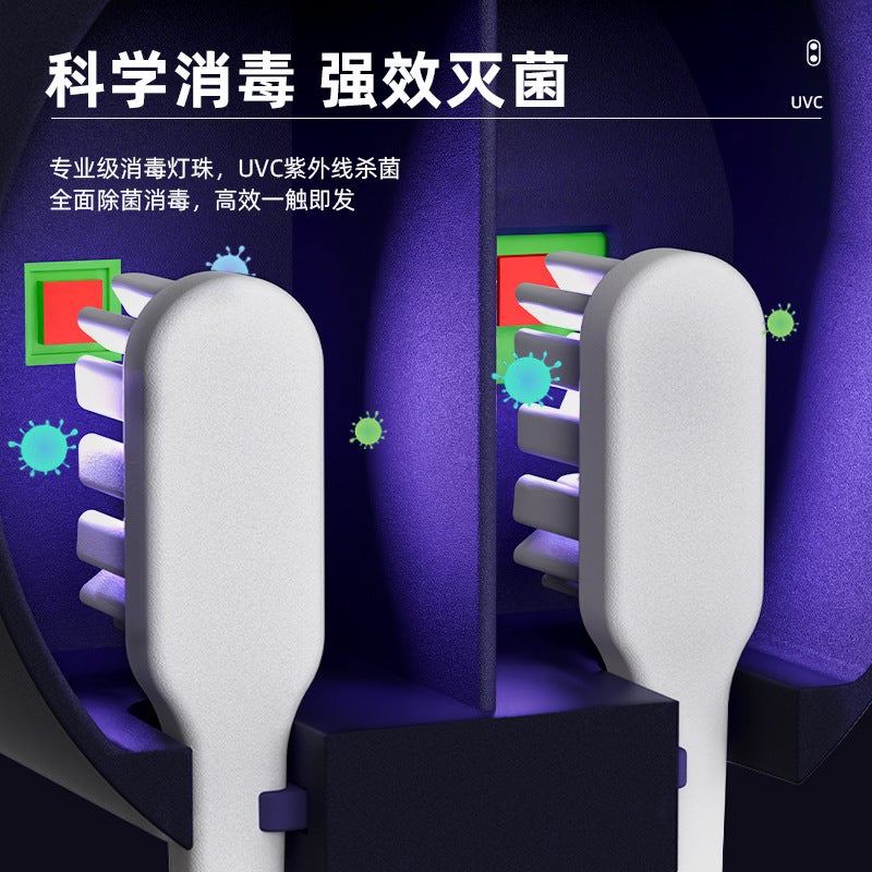 Intelligent Induction Opening And Closing Toothbrush Disinfection Box Uv Toothbrush Disinfection Sterilization Dryer Removable Seamless Wall Hanging - Image 4