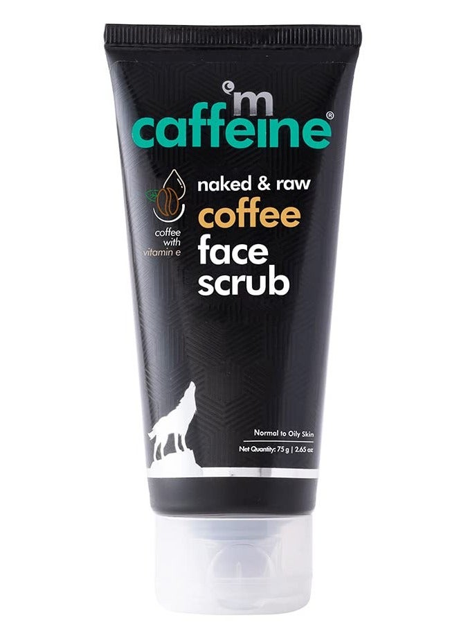 MCaffeine Coffee Tan & Dead Skin Removal Face Scrub (75gm)|Caffeine & Walnut Scrub for Face|Exfoliating & Brightening Scrub|Blackhead Remover,Whitehead Remover,Detan Pack  - Image 1