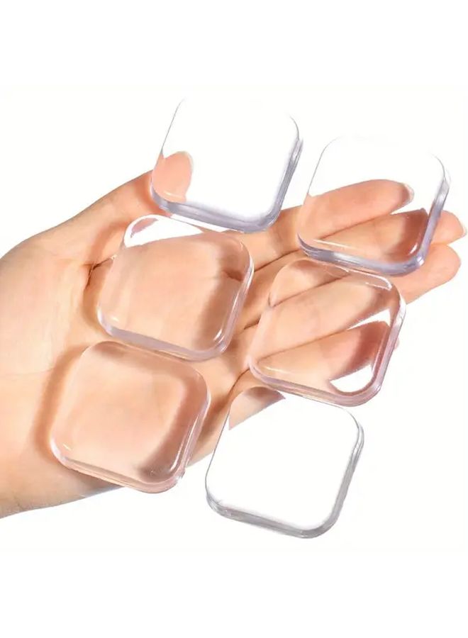 Transparent PVC Wall Protectors 6 Pack Reusable Furniture Bumpers - Image 1