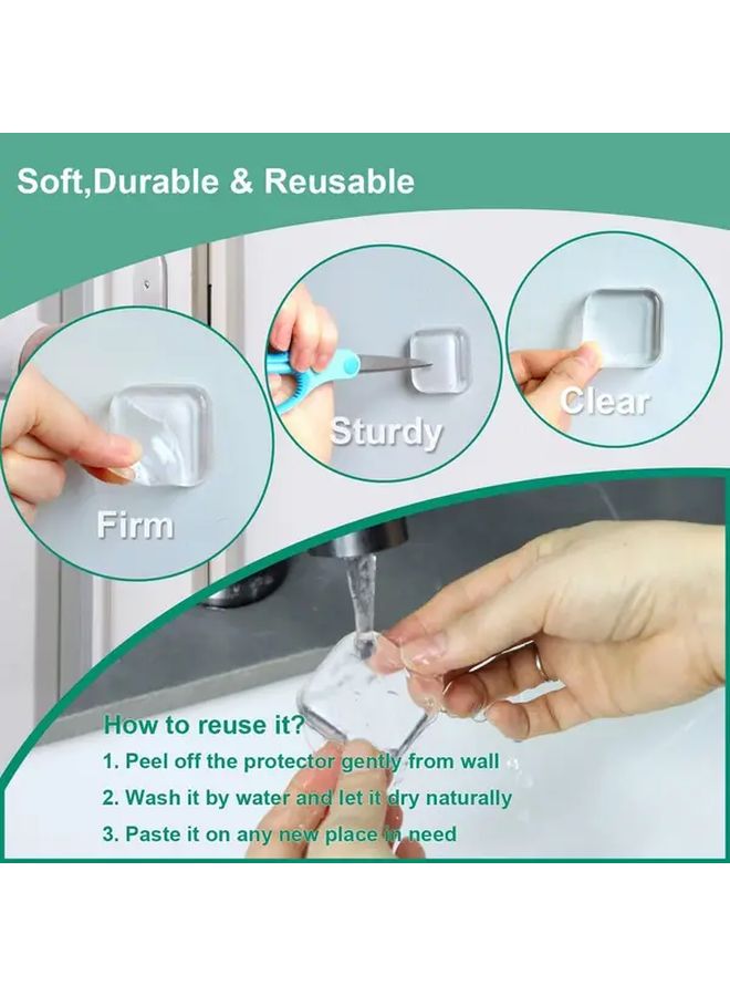 Transparent PVC Wall Protectors 6 Pack Reusable Furniture Bumpers - Image 3