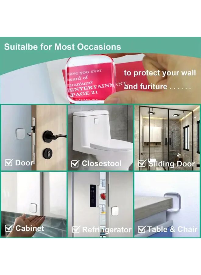 Transparent PVC Wall Protectors 6 Pack Reusable Furniture Bumpers - Image 5