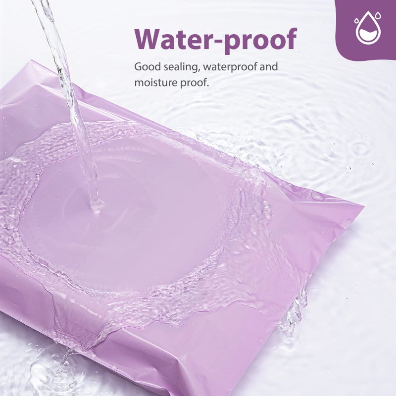 Fuxury Poly Mailers 10x13 Inch 100 Pcs, Heavy Duty Shipping Bags for Clothing, Strong Adhesive Shipping Envelopes for Small Business, Self Seal Mailers Poly Bags Mailing Envelopes Purple - Image 3