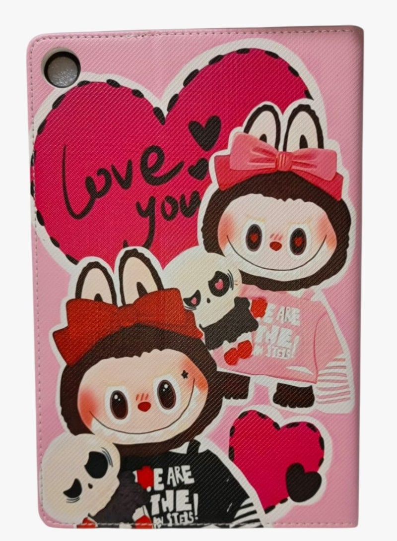 LABUBU حافظة لابوبو قابلة للطباعة متوافقة مع سامسونج جالاكسي تاب A9 بلس/A9+ 11 بوصة 2023 (SM-X210/X216/X218)، حافظة مع حامل قلم، حافظة واقية قابلة للوقوف - Image 1