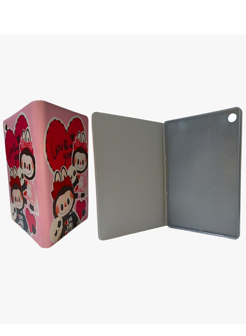 LABUBU حافظة لابوبو قابلة للطباعة متوافقة مع سامسونج جالاكسي تاب A9 بلس/A9+ 11 بوصة 2023 (SM-X210/X216/X218)، حافظة مع حامل قلم، حافظة واقية قابلة للوقوف - Image 4