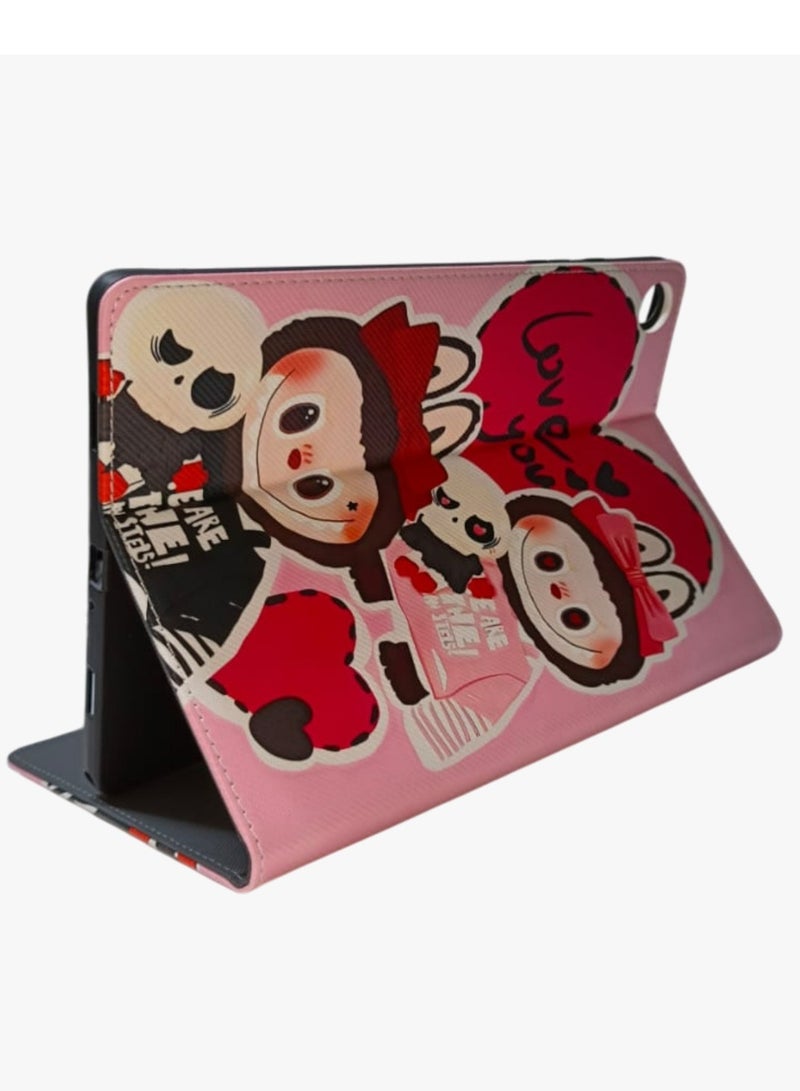 LABUBU حافظة لابوبو قابلة للطباعة متوافقة مع سامسونج جالاكسي تاب A9 بلس/A9+ 11 بوصة 2023 (SM-X210/X216/X218)، حافظة مع حامل قلم، حافظة واقية قابلة للوقوف - Image 5