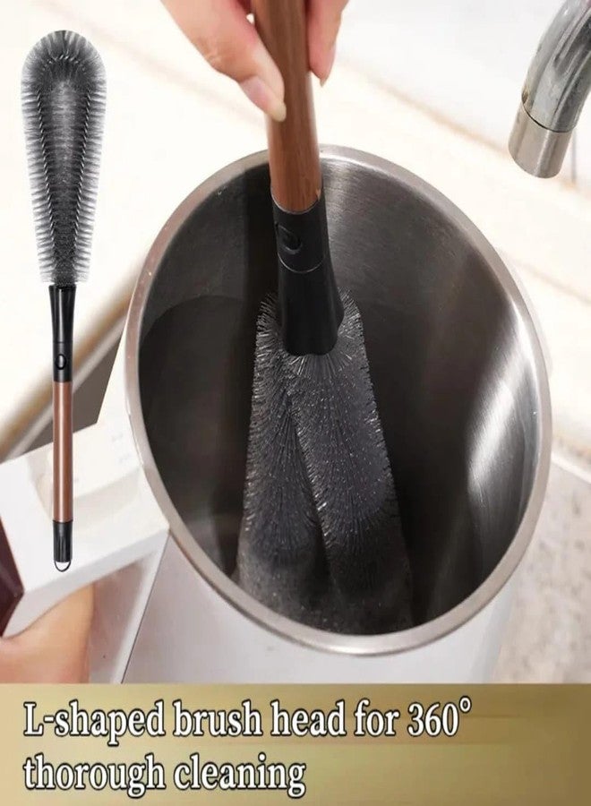 TERXA Blender Shape Bottle Brush with Long Handle | 360° Deep Cleaning Tool | Soft Bristles for Bottles/Jars & Kitchen Use | for Bottles/Flasks/Blenders & Baby Bottles (Pack of 1,Multicolor) - Image 3