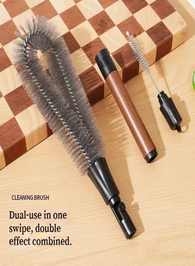 TERXA Blender Shape Bottle Brush with Long Handle | 360° Deep Cleaning Tool | Soft Bristles for Bottles/Jars & Kitchen Use | for Bottles/Flasks/Blenders & Baby Bottles (Pack of 1,Multicolor) - Image 4