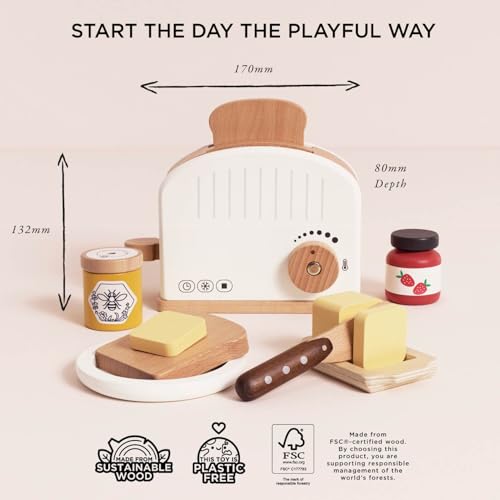 Le Toy Van Honeybake Collection, Toaster Set - Image 4