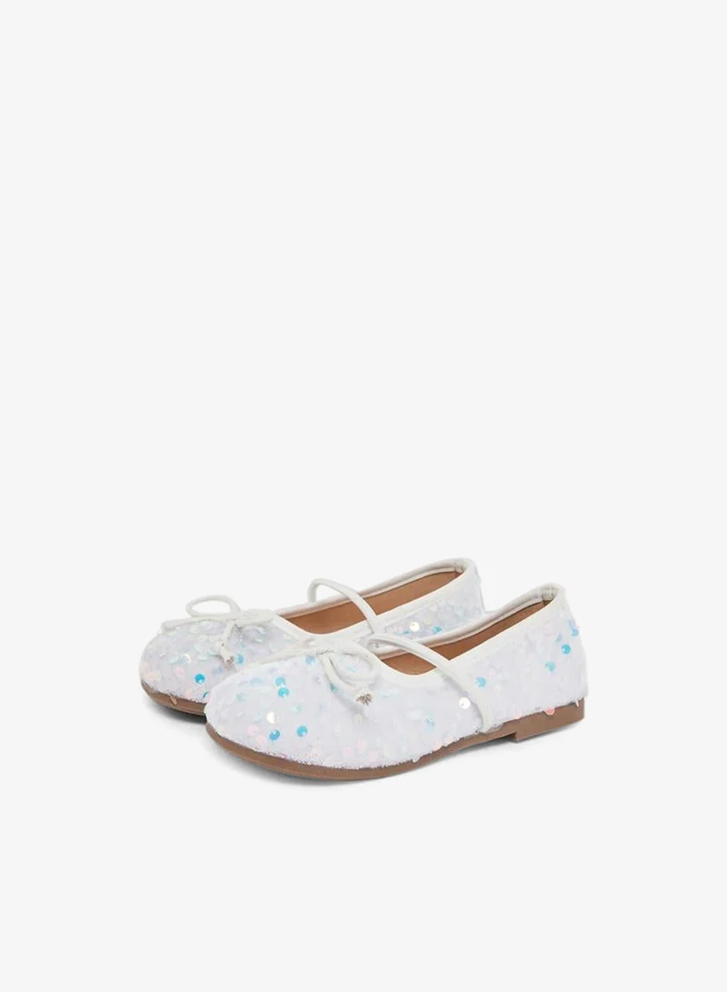 Styli Girls Sequin Ballerinas