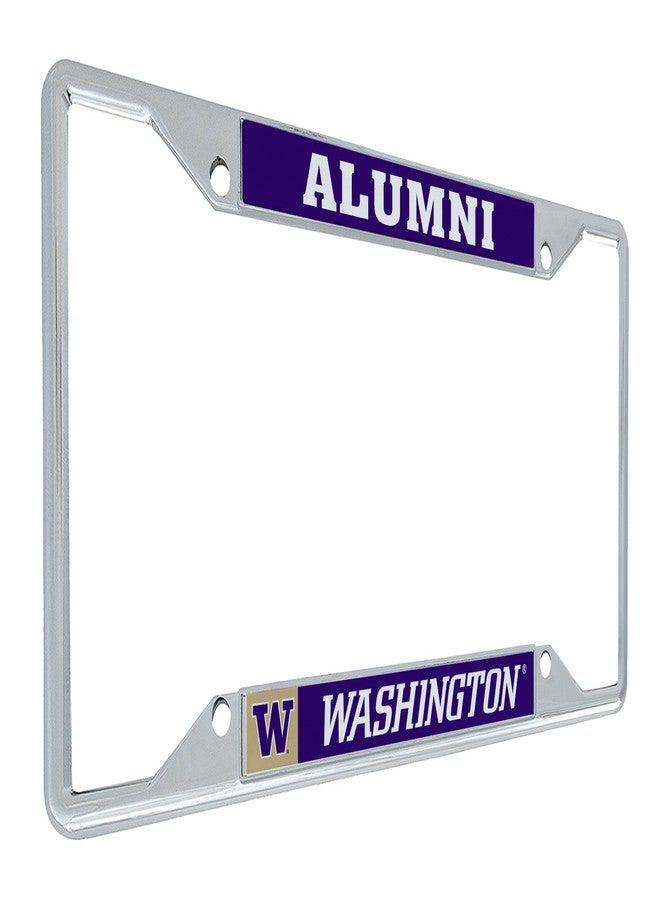 Desert Cactus University of Washington Car Accessories Huskies Metal License Plate Frame and Tag Holder for Front or Rear of Car (Alumni) - Image 1