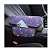 Sandfren Bling Car Center Console Cover Crystal Rhinestone Vehicle Armrest Cover Cushion with 2 Storage Bags for Women Girls Diamond Auto Storage Box Protector Pad Universal Fit Purple - Image 2
