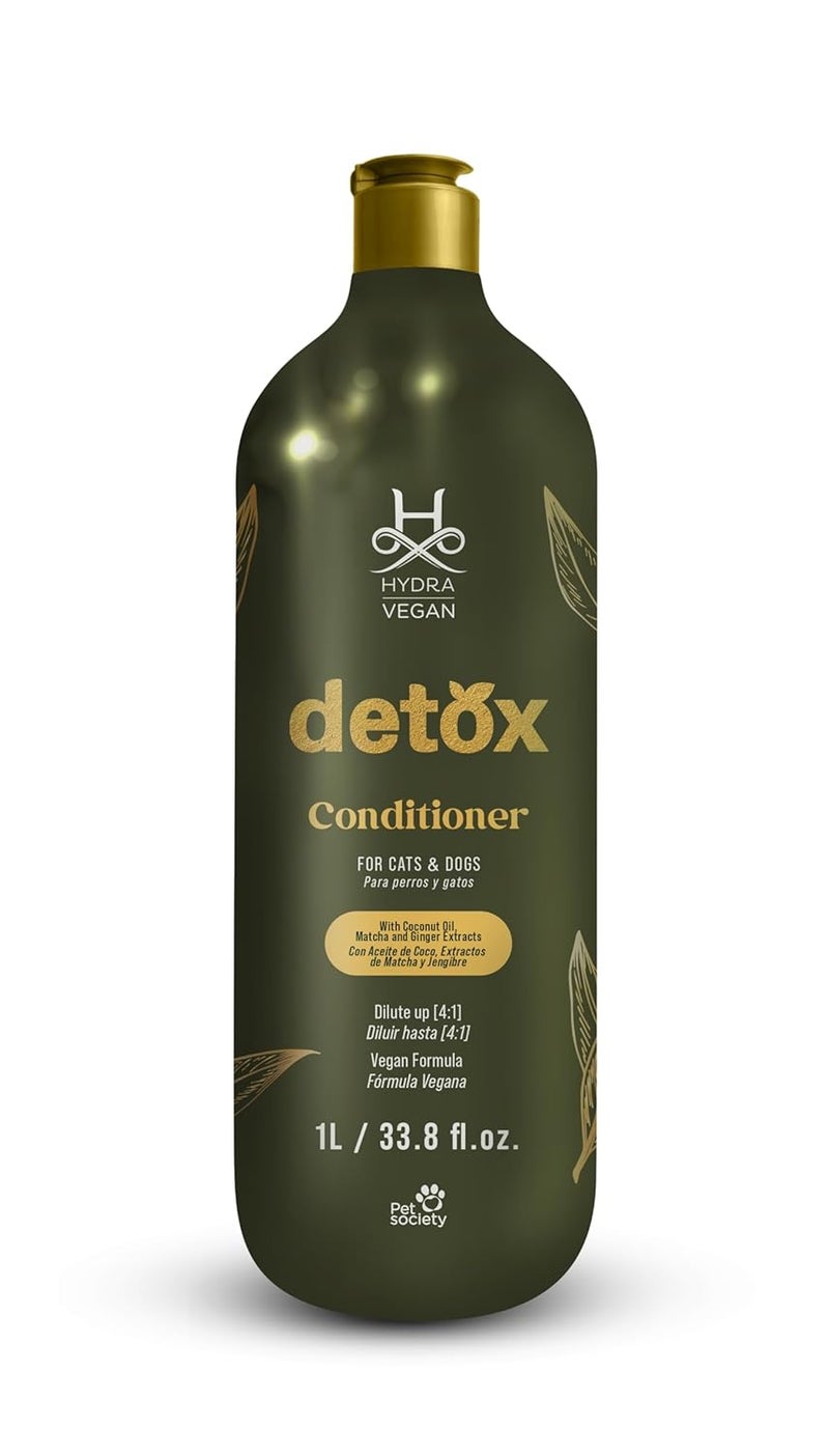 hydra Vegan Detox Conditioner, 1L – Nourishing, Plant-Based Formula for Healthy and Hydrated Hair for Dog - Image 1