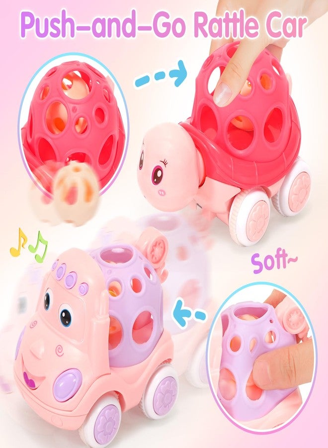 AmiDear Baby Gift for 1-2 Year Old Girl, 10-in-1 Montessori Toys Bus for Baby 6-12-18 Months+, Educational Musical Sensory Learning Toddler Toys Age 1-2, First Christmas and Birthday Gifts Pink - Image 4
