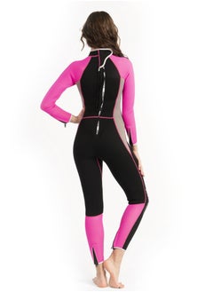 Arabest Women Full Body Wetsuit One Piece Surfing Diving Suit Dive Skin Rash Guard Long Sleeve Zip Quick Dry 3mm M  - Image 4