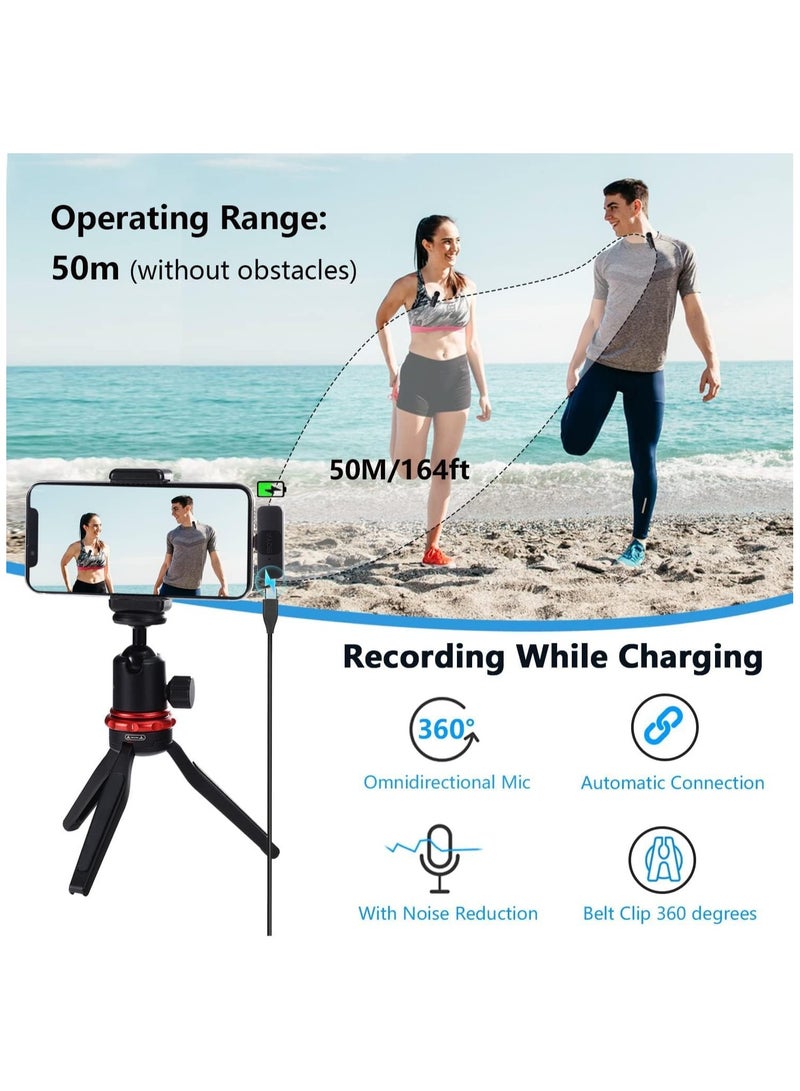 بويا BOYA BY-V2 ميكروفون لاسلكي مزدوج 2.4 جيجا هرتز - Image 2