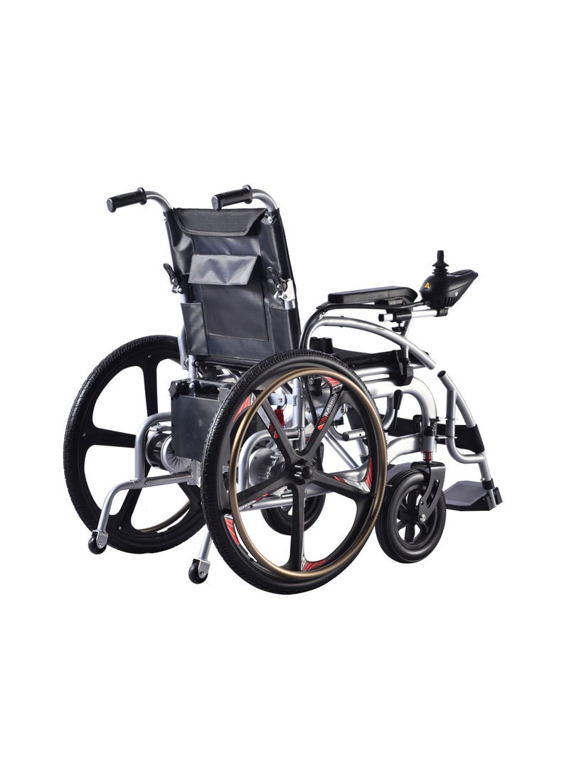 Cool Baby Portable folding electric wheelchair, 24inch magnesium alloy rear wheel, front wheel with shock absorption, electric wheelchair for adults, electric wheelchair for the elderly  - Image 3