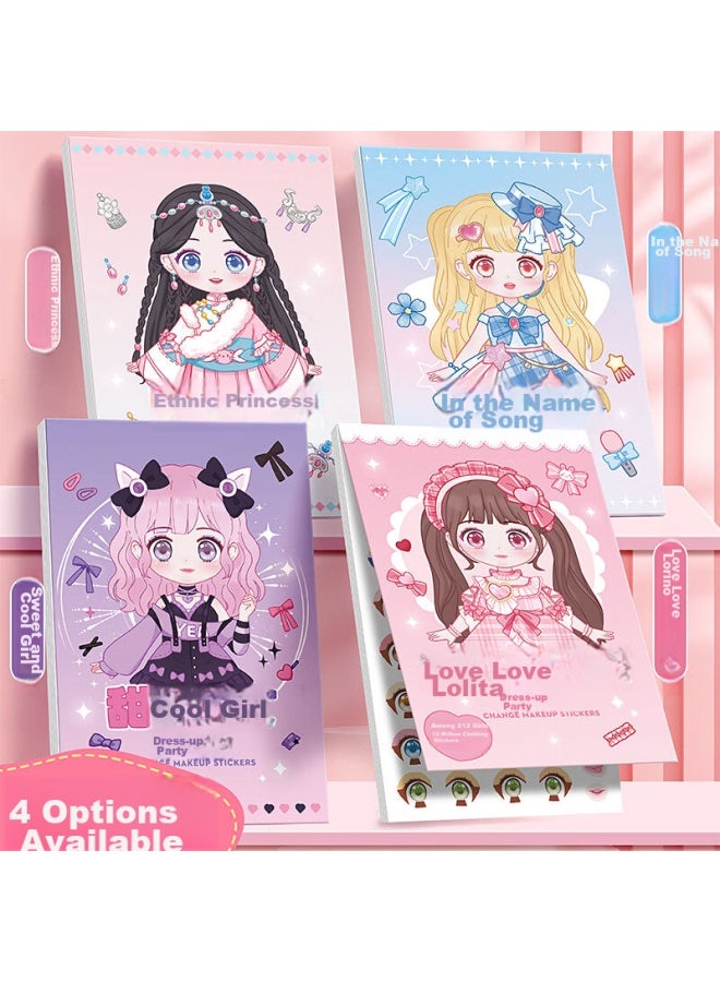 Kaba Bear Kabaxiong Dress-up Stickers Full Body Sticker Picture, Girl's Cute Dress-up Princess Toy Set, Lianlian Loliita - Image 2