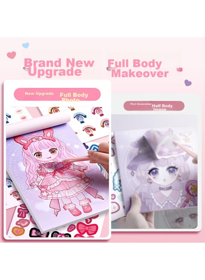 Kaba Bear Kabaxiong Dress-up Stickers Full Body Sticker Picture, Girl's Cute Dress-up Princess Toy Set, Lianlian Loliita - Image 5