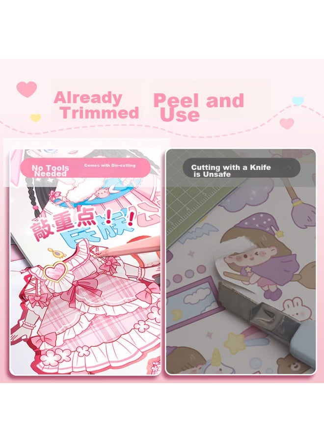 Kaba Bear Kabaxiong Dress-up Stickers Full Body Sticker Picture, Girl's Cute Dress-up Princess Toy Set, Lianlian Loliita - Image 3