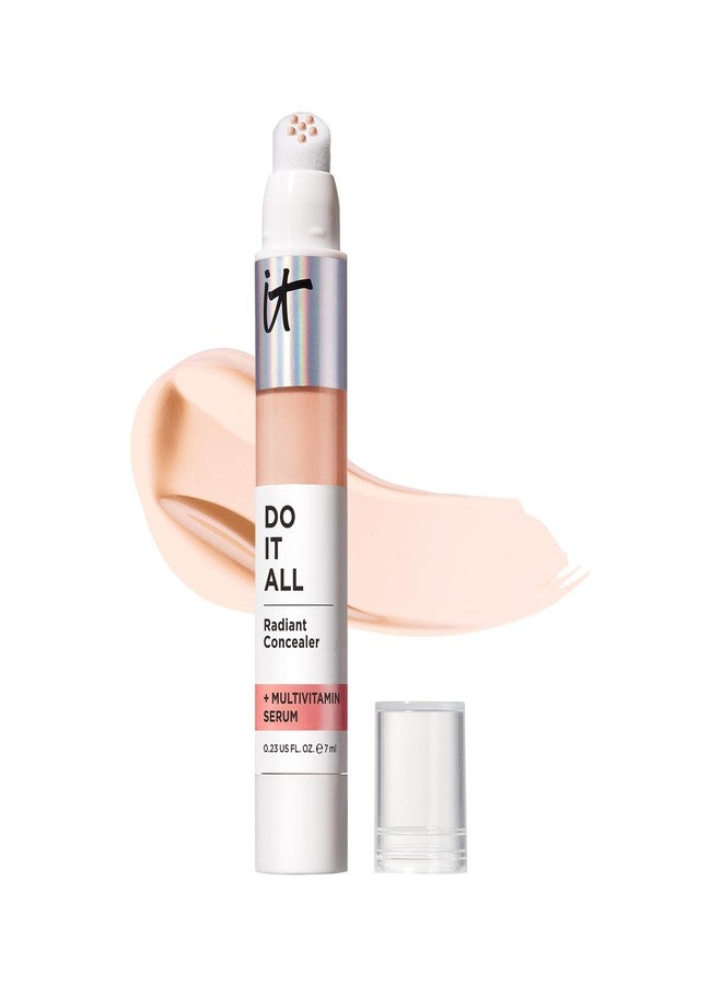 IT Cosmetics Do It All Radiant Concealer - Makeup Concealer - Hydrate & Brighten - Creaseless Medium Coverage & Radiant Finish - Niacinamide & Hyaluronic Acid - Light Cool, 0.2 Fl Oz - Image 1
