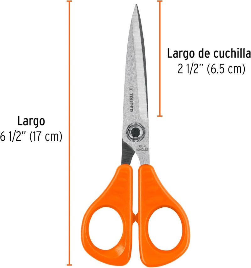 TRUPER Office scissors 6-1/2 "stainless steel - Image 2