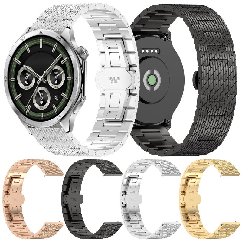 For Oneplus Watch 3 Twill Texture Stainless Steel Metal Watch Band(Silver) - Image 5