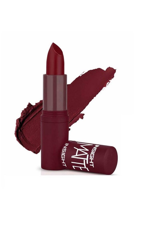 Insight - Cosmetics Matte Lipstick |Long Lasting Lipstick For Women |Keeps Lips Moisturised |Single Swipe Application |Smooth & Light Weight |One Swipe Pigmentation(L-21=25) - Image 1
