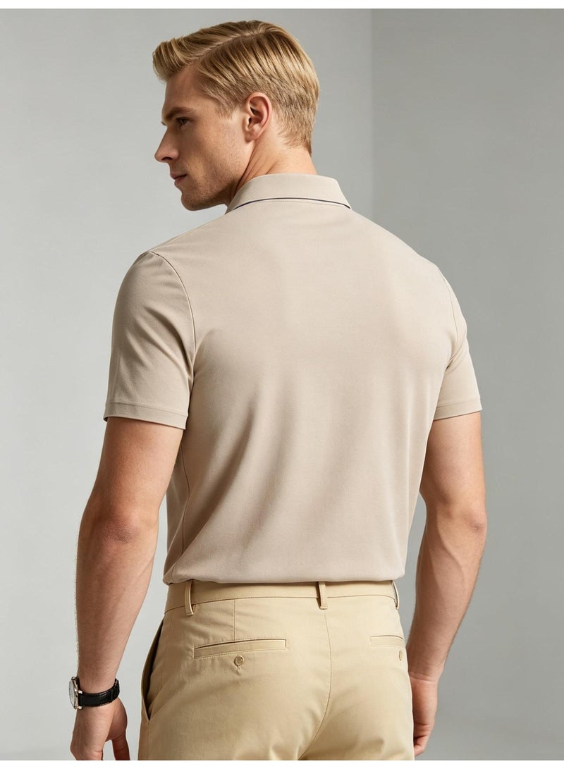 فريد بيري FRED PERRY ice silk Polo shirt for men and women in summer, light and breathable lapels, short sleeves, business and leisure, quick-drying semi-sleeve tops. - Image 4
