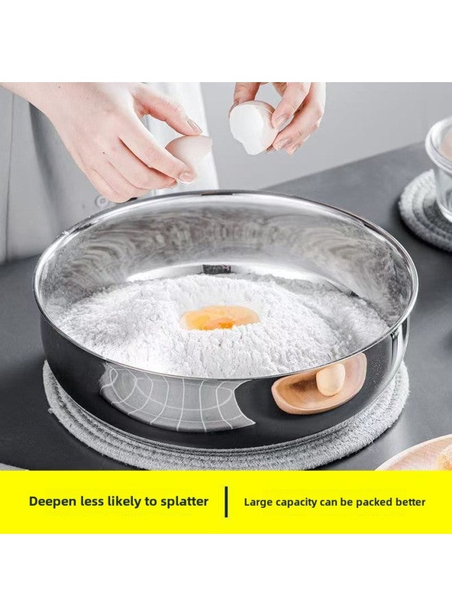 And Basin 316L Household Stainless Steel Hot Pot Basin Kneading Basin Egg Basin Vegetable Basin Can Be Open Fire Electric Cooking Pot Non-stick-Color:And Basin - Image 5