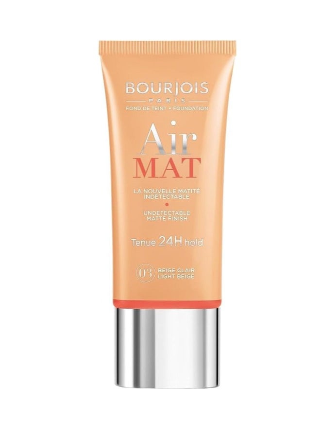 BOURJOIS PARIS Air Mat 24H Foundation 30 ml 03 Light Beige  - Image 1