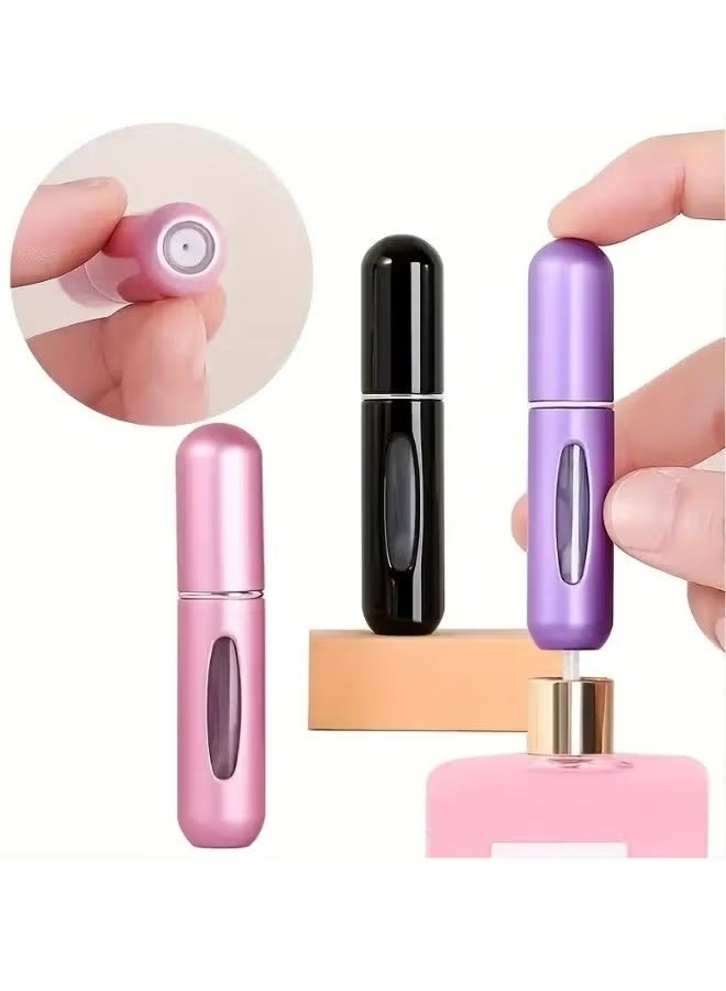 5 Piece Mini Portable Refillable Perfume Storage Bottle Set - Image 4