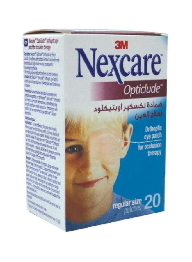 3M Nescare Opticlude Eye Patch Regular 20'S - Image 1