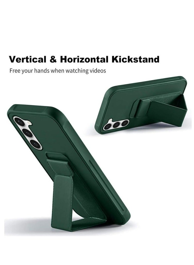 ELTRAZONE Samsung Galaxy S24 Plus Case Cover | Premium Silicone | Vertical & Horizontal Hand Strap | Magnetic Car Mount Compatible | Kickstand Holder | Shockproof Protective Cover - Image 4