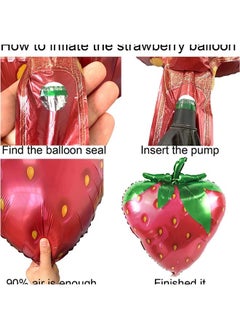 Zeemey 128-pcs Strawberry Latex Decorative Balloon Arch Garland Set - Perfect for Graduation Baby Shower Wedding Birthday Bachelorette Party Backdrop Decoration - Suitable for Indoor and Outdoor  - Image 4