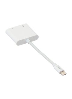 REMAX Remax Rl-La12 Ruizhi Series Mobile Phone Audio Adapter (3.5+Lightning) - White  - Image 1