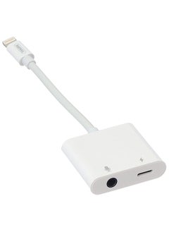 REMAX Remax Rl-La12 Ruizhi Series Mobile Phone Audio Adapter (3.5+Lightning) - White  - Image 2