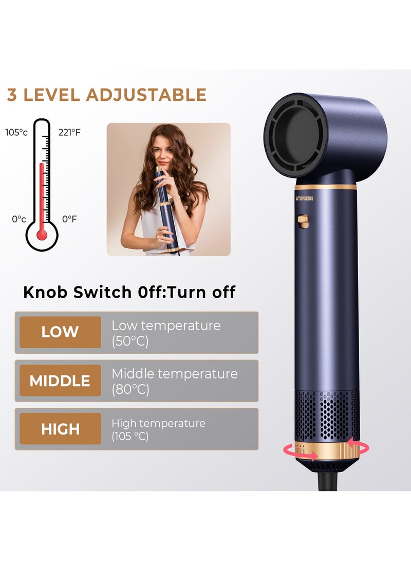 Generic 5 in 1 Blow Dryer Brush Set, Hot Air Curling Brush, Straightening Brush, Volumizing Brush,Negative Ion Hair Dryer Brush Set, 1000W Auto Air Wrap Hair Styler, Powerful Hair Styling Tools for Fast Drying, Curl, Volumize and Straighten Hair Styling Tools  - Image 4