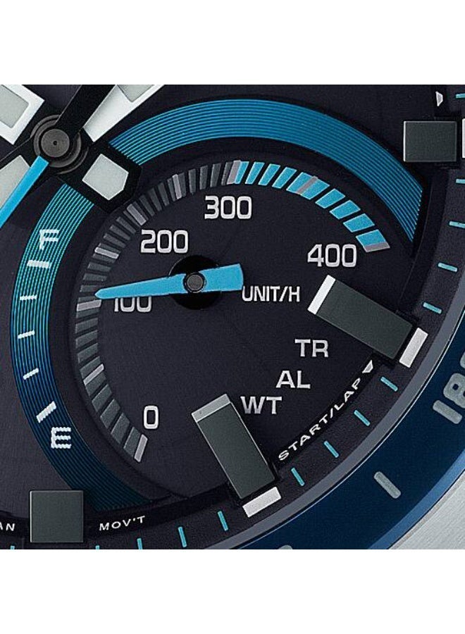 Casio Edifice ECB-900DB-1BDR Men’s Tough Solar Bluetooth Analog-Digital Chronograph with Stainless Steel Bracelet – Black & Blue Dial - Image 3