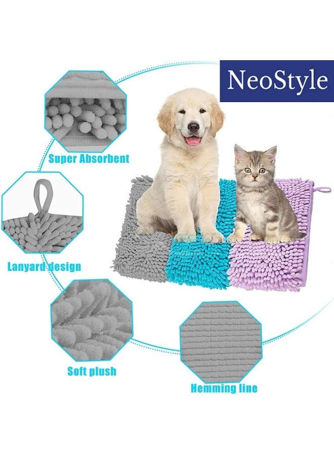 NeoStyle Dogs And Cats Bathing Pet Towel Super Absorbent Blanket Bath Towel Quick-Drying Fiber Chenille Multifunctional Bath Towel - Image 4